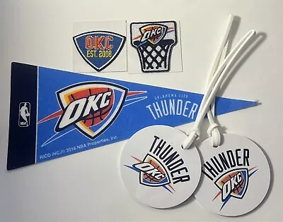 OKC Thunder Lot - Mini Pennant 2 Luggage Tags 2 Patches • $7