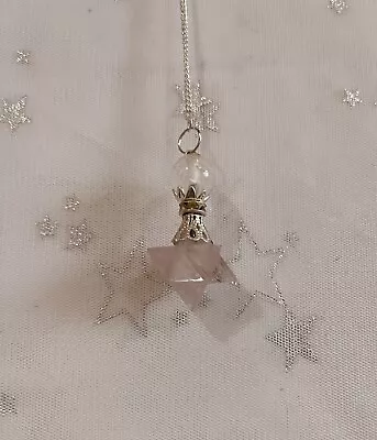 Rose Quartz Merkaba Star Crystal Pendulum • £8