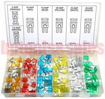 120pc Mini Auto Car (ATM) Blade Fuse Assortment Set Auto Car Motorcycle Assorted • $9.99