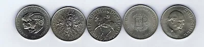 £3 • Buy 5 Different Commemorative Crown Coins 1965 1972 1977 1980 1981 