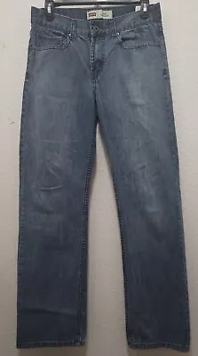 Levi Strauss & Co 514 Straight Blue Denim Mens Jeans Low Rise 29x29 Cotton • $11.99