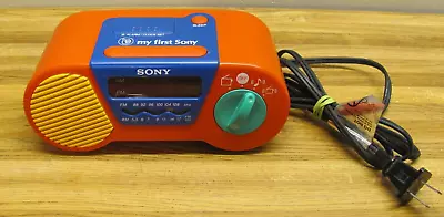 Vintage My First SONY AM/FM Radio Alarm Clock Model ICF-C6000 **Tested & Works** • $19.99
