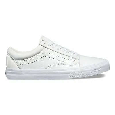 Vans Old Skool Reissue White Leather Vn-0xs61ef • $88.96