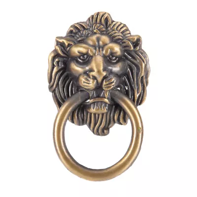 Vintage Lion Head Furniture Door Pull Handle Knob Cabinet Dresser Drawer Ring.FM • $1.77