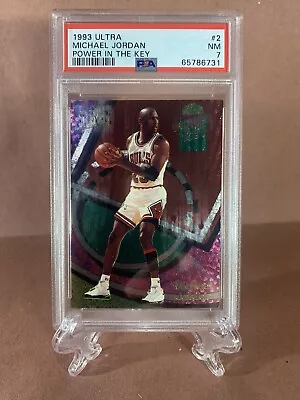 1993 Michael Jordan Fleer Ultra No. 2! “Power In The Key” Graded PSA 7! • $200