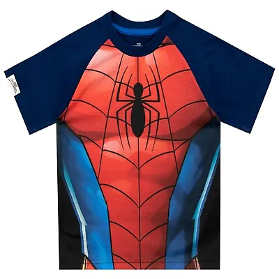 £11.99 • Buy Marvel T-Shirt Kids Boys Baby Toddler 18-24 Months 2-10 Years Short Sleeve Red