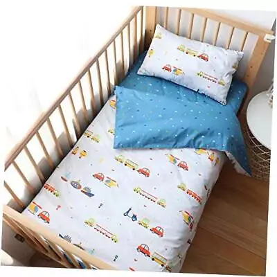 100% Cotton Crib Bedding Set For Toddler Boys Girls3Pcs Include Duvet Car • $49.48