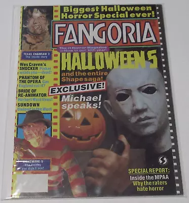 Fangoria Horror Magazine #88 1989 Halloween 5 Texas Chainsaw 3 Shocker Sundown • $30