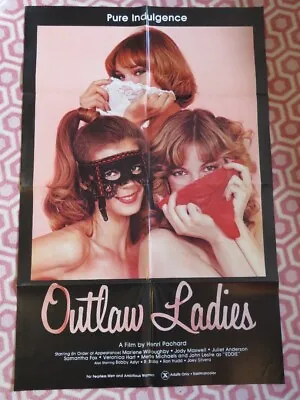 Outlaw Ladies  Folded Us One Sheet Poster Samantha Fox Veronica Hart 1981 • $34.60