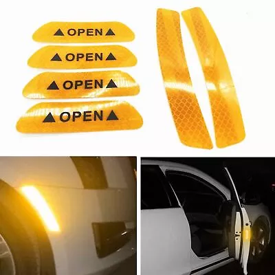 6PCS Auto Door Open Sticker Reflective Tape Safety Warning Decal Universal Car • $0.99