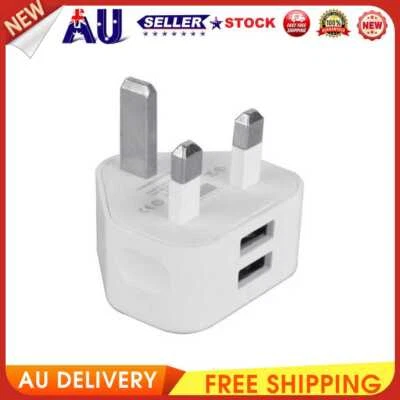 $9.10 • Buy USB Power Adapter UK Plug Adapter Travel Wall Charger 2/3-Port USB For Phones