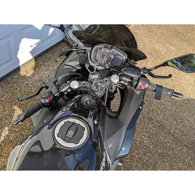 $209.99 • Buy 75MM Rise Side Mount Adjustable Clip-ons For Kawasaki 41mm Clamp - 12-7741-78BK1