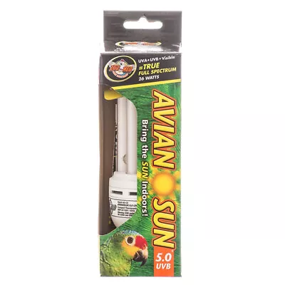 Zoo Med Avian Sun 5.0 UVB Compact Fluorescent Bulb • $19.49