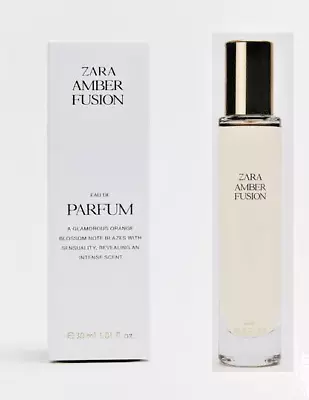 Zara Amber Fusion Women 30ml 1.0 Oz Eau De Parfum Edp Brand New Sealed Box • $47.43