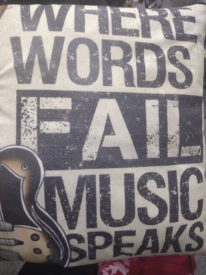 £4 • Buy Music Themed Scatter Cushion
