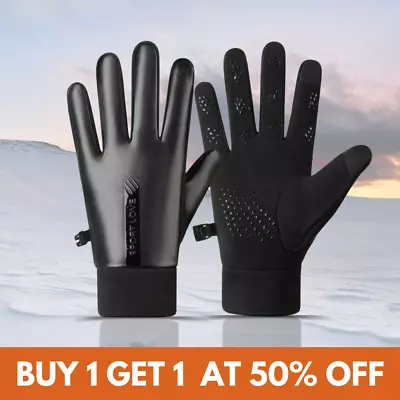 Winter Gloves Waterproof Thermal Touch Screen Windproof Warm Cycling Bike Gloves • £5.99