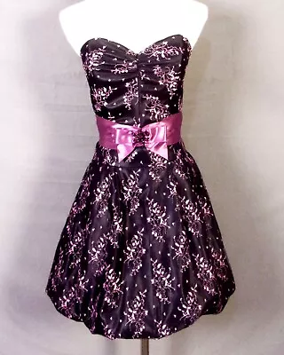 Vintage 80s Jessica McClintock For Gunne Sax Sweetheart Bubble Dress Prom USA 3 • $97.19