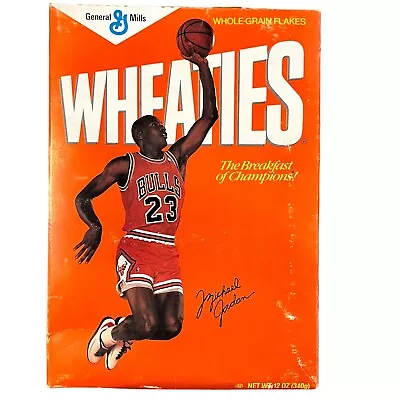 Michael Jordan 1988 Wheaties Cereal Box Michael Jordan Story Bulls Unopened Rare • $49.88