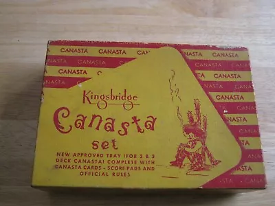 Vintage Canasta Playing Cards Deck In Original Box With Instructions  • $8.98