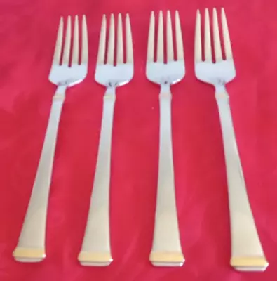 Mikasa 18/10 Stainless Harmony Lot Of 4 Salad Forks 7 1/2  NM • $15