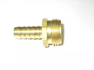 1/2 Hose ID Barb To 3/4  Male Garden Hose GHT Hose End Fitting Water NEW USA • $7.50