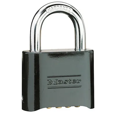 Master Lock 178D 2  Black Set Your Own Combination Padlock • $13.49