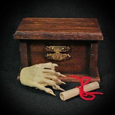 $54 • Buy MAGIC MUMMIFIED MYSTERY HAND Cursed Monkey Paw Prop Real Taxidermy Oddities Gift