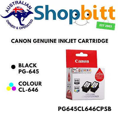 Canon PG645 CL646 Genuine Standard & XL Ink MG2560 MG2460 MG2960 MG2965 MG3060 • $42.87