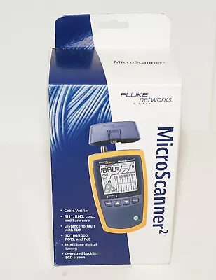 Fluke Networks Ms2-100 Microscanner2 Cable Verifier Length Wiremap Cable Id • $628