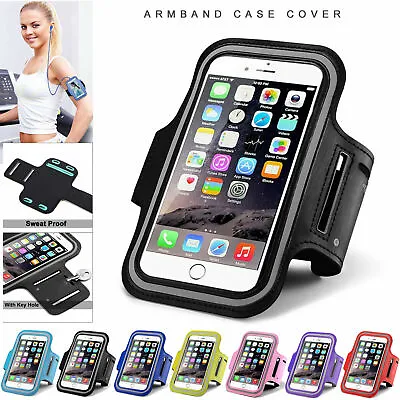 Sports Arm Band Mobile Phone Holder Bag Running Gym Armband Case For IPhone • £2.99