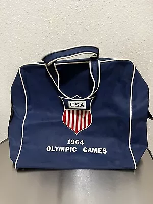 Vintage Olympic Bag 1964 Tokyo Original 1964 Olympic Zipper Bag Estate Find • $29.95