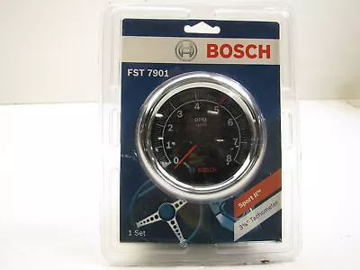 Bosch FST7901 Sport II 3-3/8  Tachometer (Black Face) RPM 0-8000 • $54.99