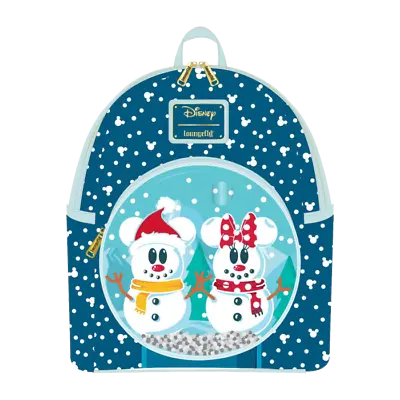 £86.39 • Buy Mickey Mouse - Snowman Snow Globe Mini Backpack-LOUWDBK1850-Loungefly
