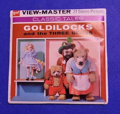 COLOR B317 Classic Tales Goldilocks & The Three Bears View-master 3 Reels Packet • $28