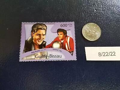 Elvis Presley Speedway Singer Song Writer 2012 Guine Bissau Stamp • $8.53