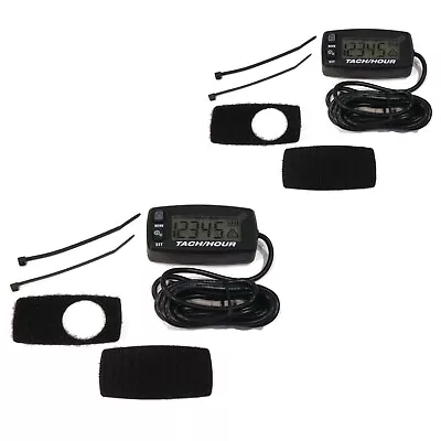 2 Pack Resettable Backlit Digital Tach Hour Meter For Run Leader RL-HM032A Gas • $47.49