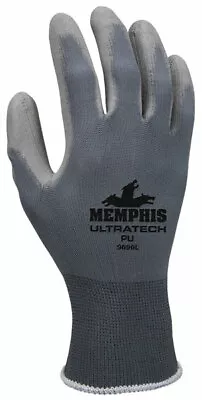 9696 Memphis UltraTech PU 13 Gauge Gray Nylon Gray PU Palm Coated • $6.95