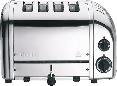 £124.79 • Buy Dualit NewGen Wide Slot 4 Slice Hand Built Toaster (Polished Steel) B+