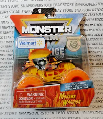 2019 Monster Jam Walmart Fire & Ice Mohawk Warrior Monster Truck 1:64 Vhtf • $49.95