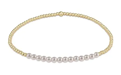 Enewton Gold-filled Pearl Classic 2mm Beaded Bliss Stretch Stack Bracelet New • $42