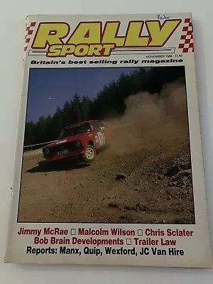 Rally Sport  Magazine November 1988 - Manx - BMW M3 McRae Wilson • £4.99