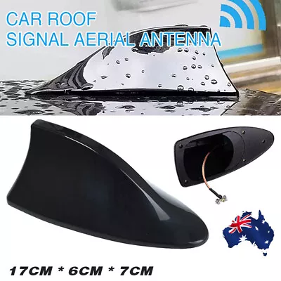 Universal Auto Car Roof Radio AM/ FM Signal Shark Fin Aerial Antenna Black AU • $10.84