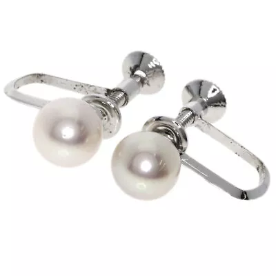 MIKIMOTO   Earring Akoya Pearl Pearl Silver • $131.10