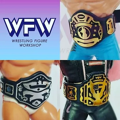 £16.50 • Buy Belts For WCW WWF Hasbro Galoob Mattel Retro Figures - 1xWorld 1xTV 1xU.S WFW