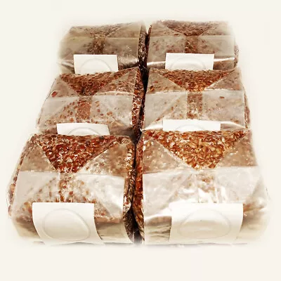 6 X 1 Lb. Sterilized Rye Berries Mushroom Substrate Bags For Grain Spawn • $42.99