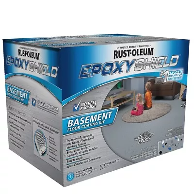 Rust-Oleum 203007 Epoxyshield Basement Floor Coating Kit Gray • $102.80