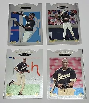 1995 Upper Deck SP Baseball Michael Jordan Time Capsule Die Cut Insert Set (4) • $2