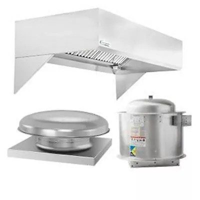 HoodMart 2004-DB 4' X 48  Restaurant Hood System W/ Eco Make-Up Air • $4213.20