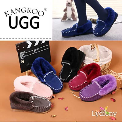 EOFY!! Australian Sheepskin Kangroo® UGG Moccasins Slippers Lambskin Wool Boots • $46.16
