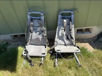 Vintage Military UH-60 Blackhawk Helicopter Seats Troop Carrier Seats W/ Harness • $1000